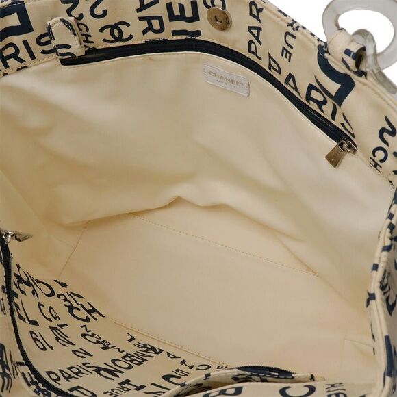 Chanel Canvas Logo Tote Bag - Picture 5 of 8